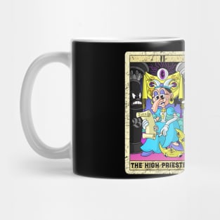 The High Priestess old timey cartoon II Tarot Card Papesse Mug